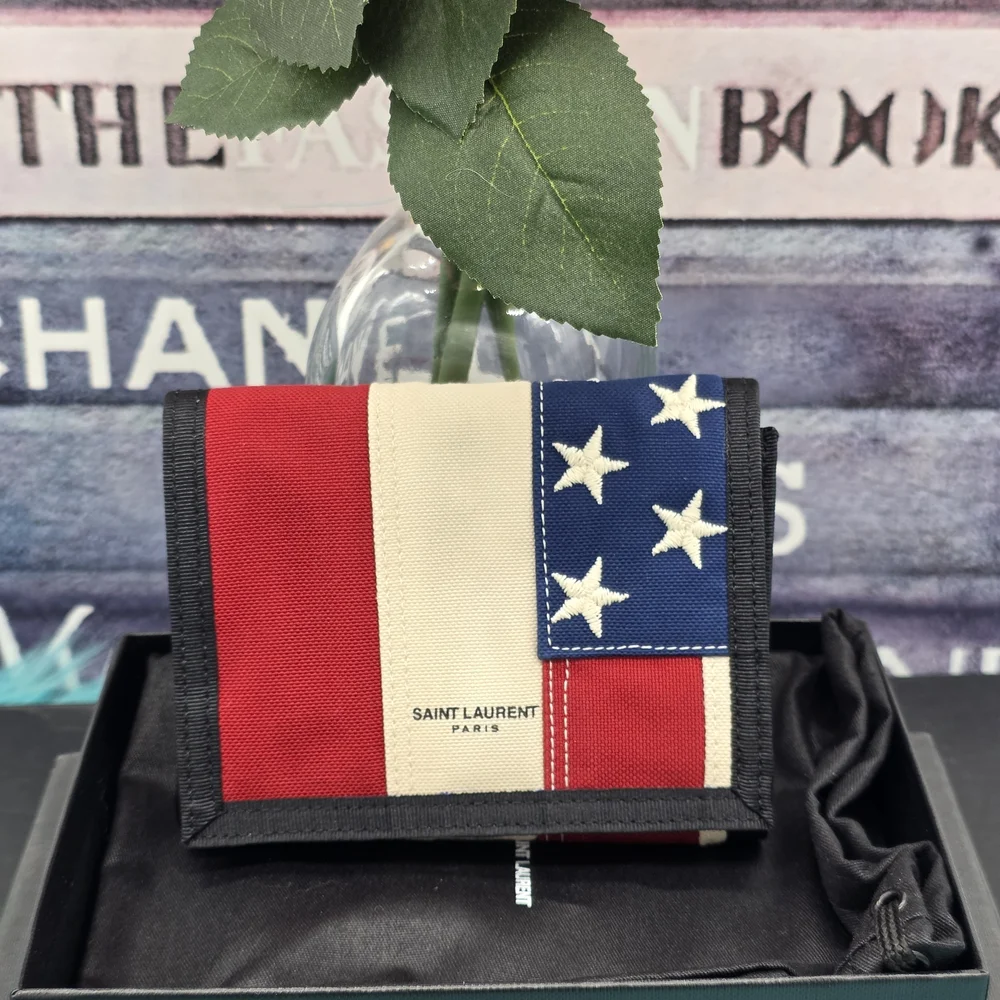 Saint Laurent American Flag Wallet
